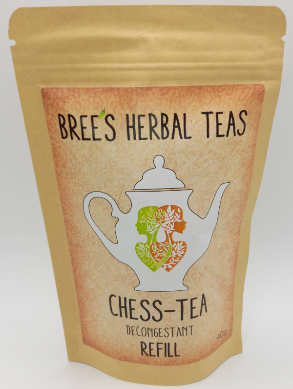 herbal respiratory relief tea in a pack