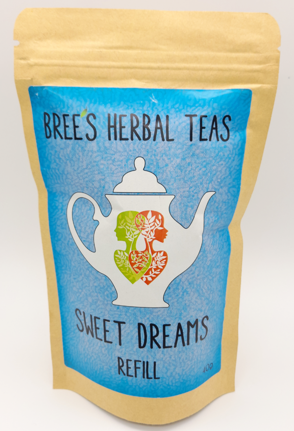 Herbal tea for a good night's sleep in a blue pack