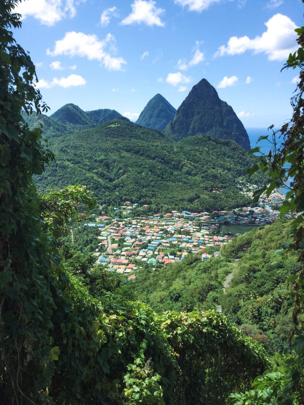 photo of a town in a valley