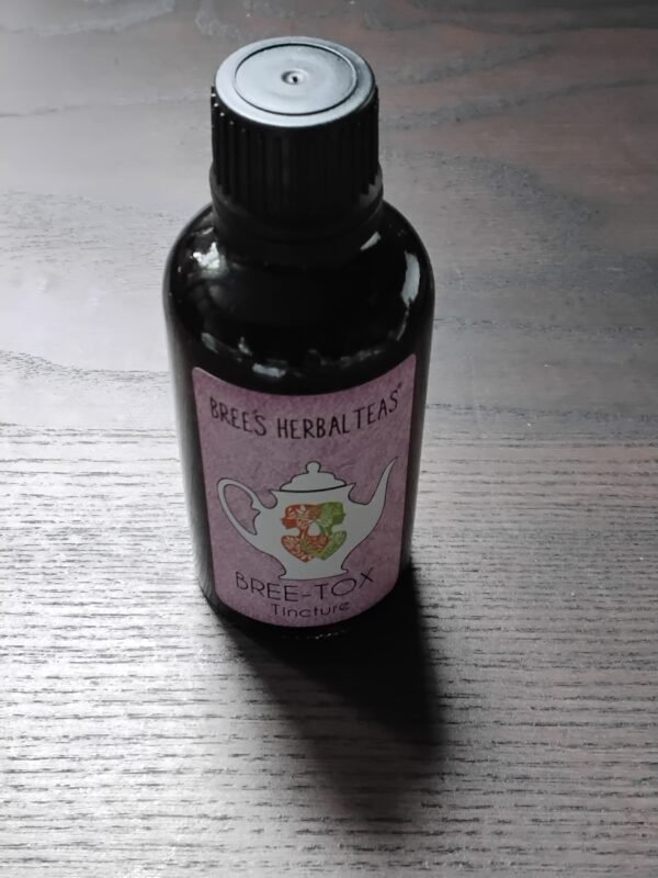 Clear bottle of Bree-Tox Tincture