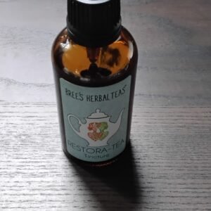 brown glass bottle of herbal tincture